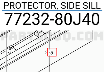 Suzuki 7723280J40 PROTECTOR, SIDE SILL