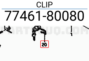Suzuki 7746180080 CLIP