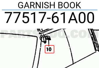 Suzuki 7751761A00 GARNISH BOOK