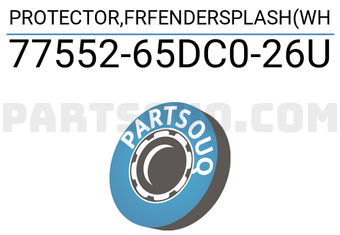 Suzuki 7755265DC026U PROTECTOR,FRFENDERSPLASH(WH