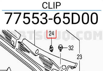 Suzuki 7755365D00 CLIP