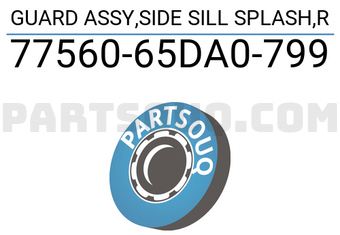 Suzuki 7756065DA0799 GUARD ASSY,SIDE SILL SPLASH,R