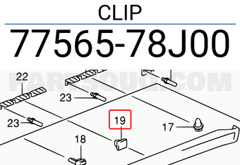 Suzuki 7756578J00 CLIP