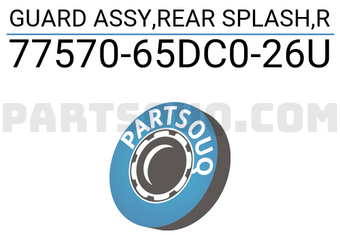 Suzuki 7757065DC026U GUARD ASSY,REAR SPLASH,R