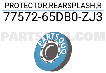Suzuki 7757265DB0ZJ3 PROTECTOR,REARSPLASH,R