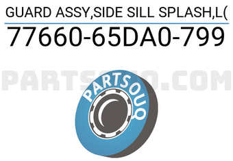 Suzuki 7766065DA0799 GUARD ASSY,SIDE SILL SPLASH,L