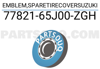 Suzuki 7782165J00ZGH EMBLEM,SPARETIRECOVERSUZUKI