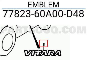 Suzuki 7782360A00D48 EMBLEM