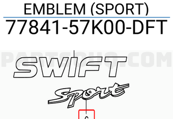 Suzuki 7784157K00DFT EMBLEM (SPORT)