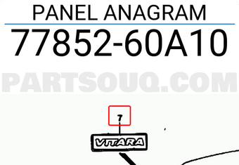 Suzuki 7785260A10 PANEL ANAGRAM