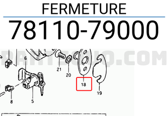 Suzuki 7811079000 FERMETURE