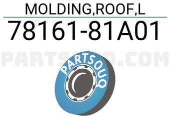 Suzuki 7816181A01 MOLDING,ROOF,L