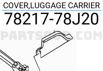 Suzuki 7821778J20 COVER,LUGGAGE CARRIER