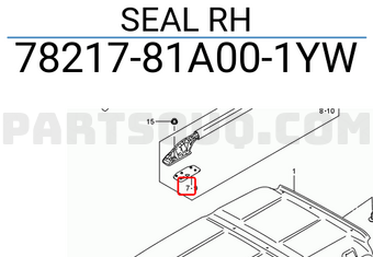Suzuki 7821781A001YW SEAL RH