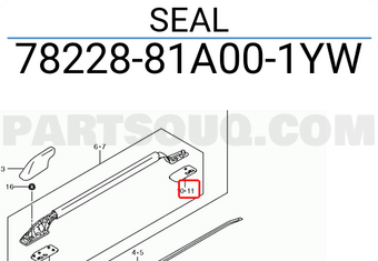 Suzuki 7822881A001YW SEAL