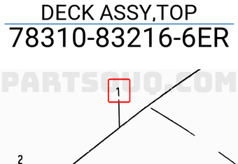Suzuki 78310832166ER DECK ASSY,TOP