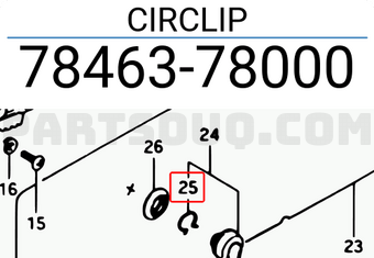 Suzuki 7846378000 CIRCLIP