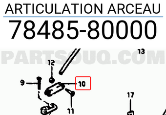 Suzuki 7848580000 ARTICULATION ARCEAU