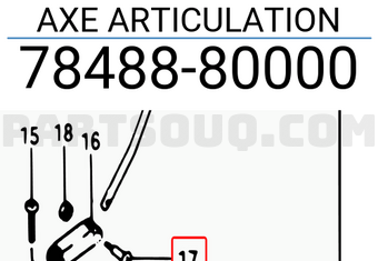 Suzuki 7848880000 AXE ARTICULATION