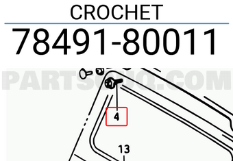 Suzuki 7849180011 CROCHET