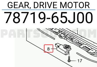 Suzuki 7871965J00 GEAR, DRIVE MOTOR