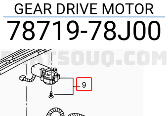 Suzuki 7871978J00 GEAR DRIVE MOTOR