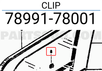 Suzuki 7899178001 CLIP