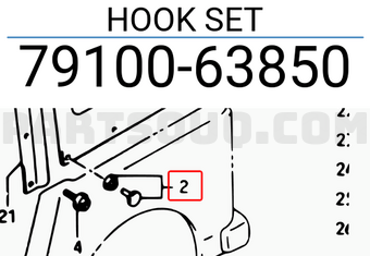 Suzuki 7910063850 HOOK SET