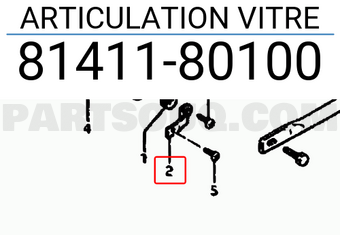 Suzuki 8141180100 ARTICULATION VITRE