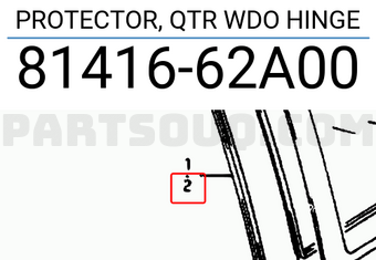Suzuki 8141662A00 PROTECTOR, QTR WDO HINGE