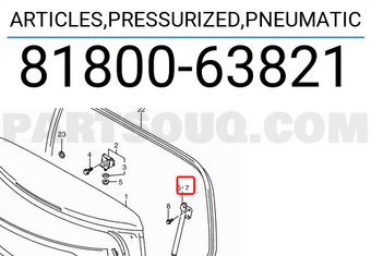 Suzuki 8180063821 ARTICLES,PRESSURIZED,PNEUMATIC