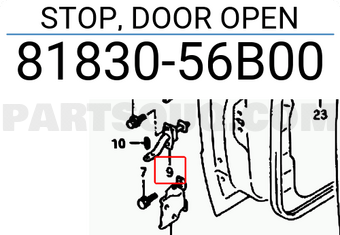 Suzuki 8183056B00 STOP, DOOR OPEN