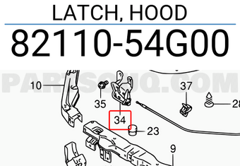 Suzuki 8211054G00 LATCH, HOOD