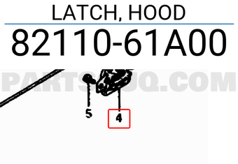 Suzuki 8211061A00 LATCH, HOOD