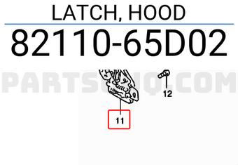 Suzuki 8211065D02 LATCH, HOOD