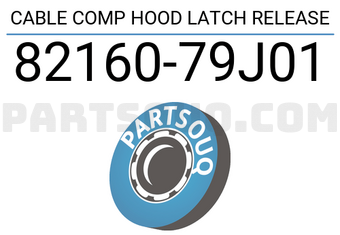 Suzuki 8216079J01 CABLE COMP HOOD LATCH RELEASE