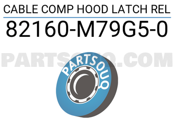 Suzuki 82160M79G50 CABLE COMP HOOD LATCH REL