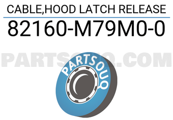 Suzuki 82160M79M00 CABLE,HOOD LATCH RELEASE
