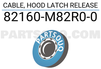 Suzuki 82160M82R00 CABLE, HOOD LATCH RELEASE