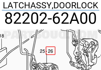 Suzuki 8220262A00 LATCHASSY,DOORLOCK