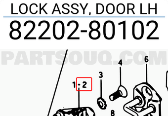 Suzuki 8220280102 LOCK ASSY, DOOR LH