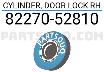 Suzuki 8227052810 CYLINDER, DOOR LOCK RH