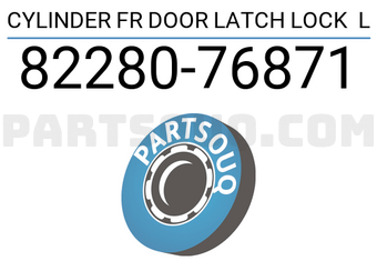Suzuki 8228076871 CYLINDER FR DOOR LATCH LOCK L