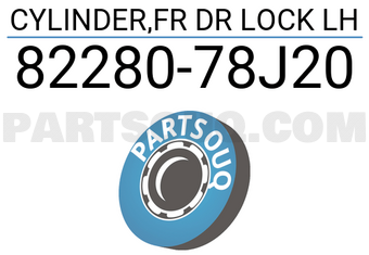 Suzuki 8228078J20 CYLINDER,FR DR LOCK LH