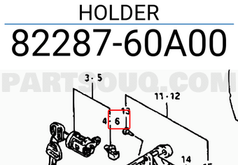 Suzuki 8228760A00 HOLDER