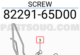 Suzuki 8229165D00 SCREW