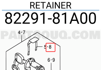 Suzuki 8229181A00 RETAINER