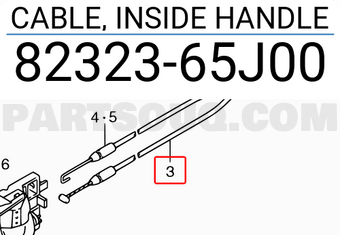 Suzuki 8232365J00 CABLE, INSIDE HANDLE