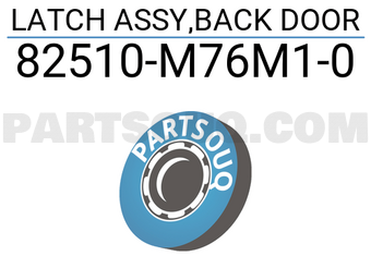 Suzuki 82510M76M10 LATCH ASSY,BACK DOOR