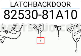 Suzuki 8253081A10 LATCHBACKDOOR